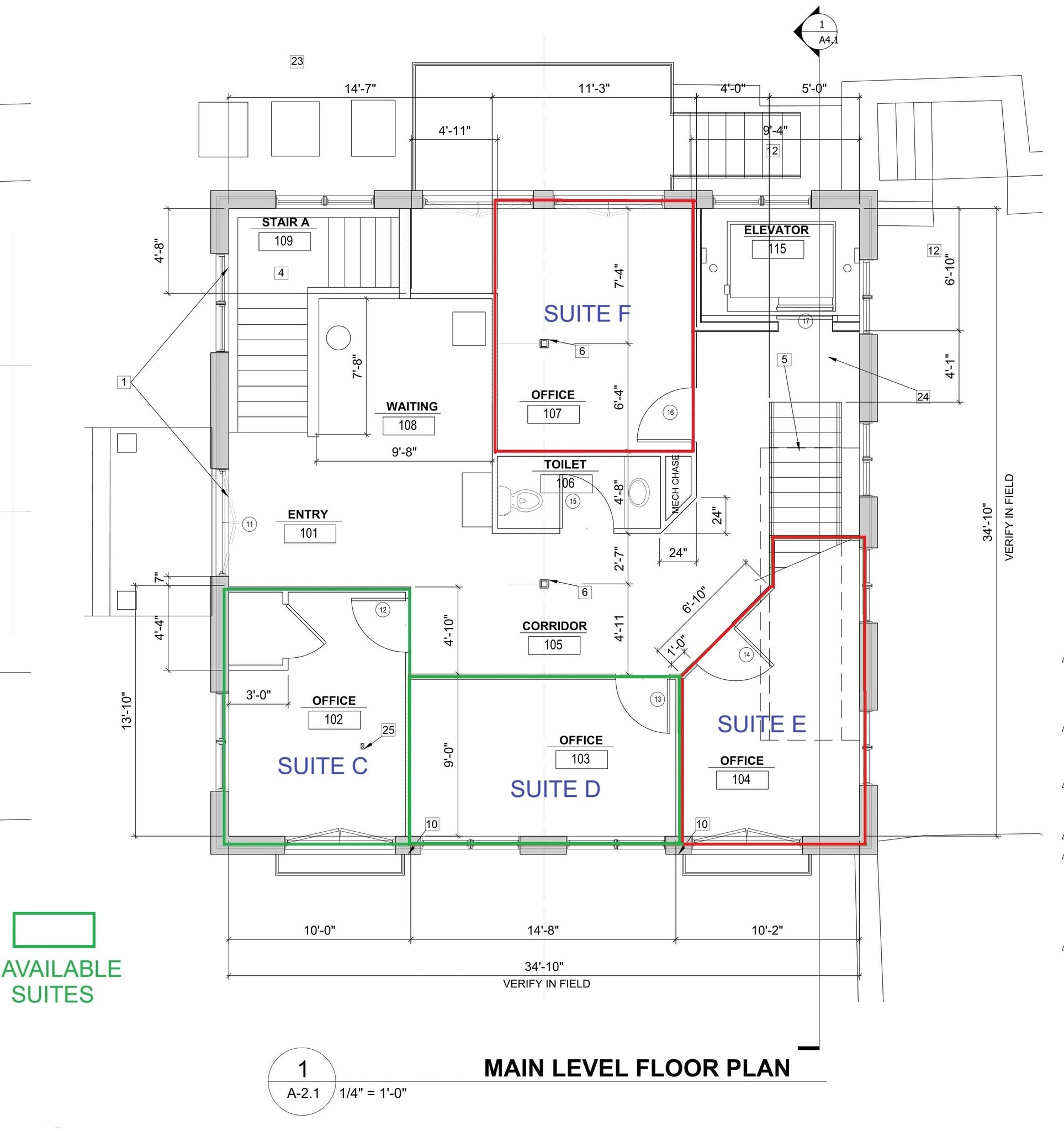 1074 Ponce De Leon Ave, Atlanta, GA à louer Plan d’étage- Image 1 de 7