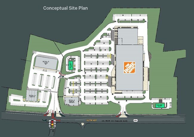 Plus de détails pour Hamilton Blvd & Grange Road, Trexlertown, PA - Commerce de détail à louer