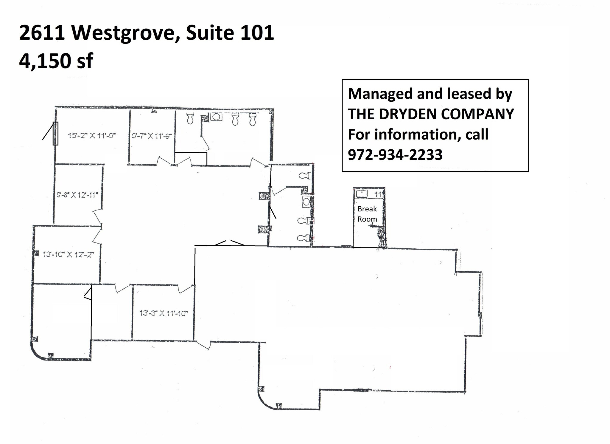 2611 Westgrove Dr, Carrollton, TX à louer Plan d’étage- Image 1 de 1