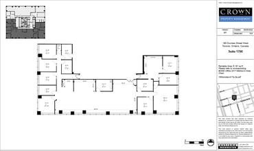 180 Dundas St W, Toronto, ON for lease Floor Plan- Image 1 of 2