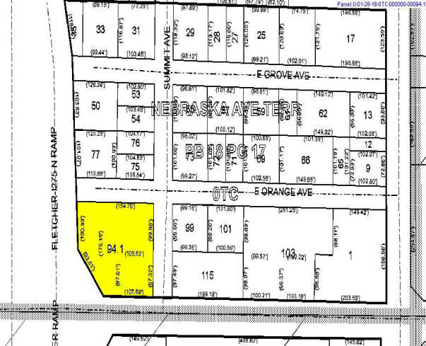 720-722 E Fletcher Ave, Tampa, FL à louer - Plan cadastral - Image 2 de 13