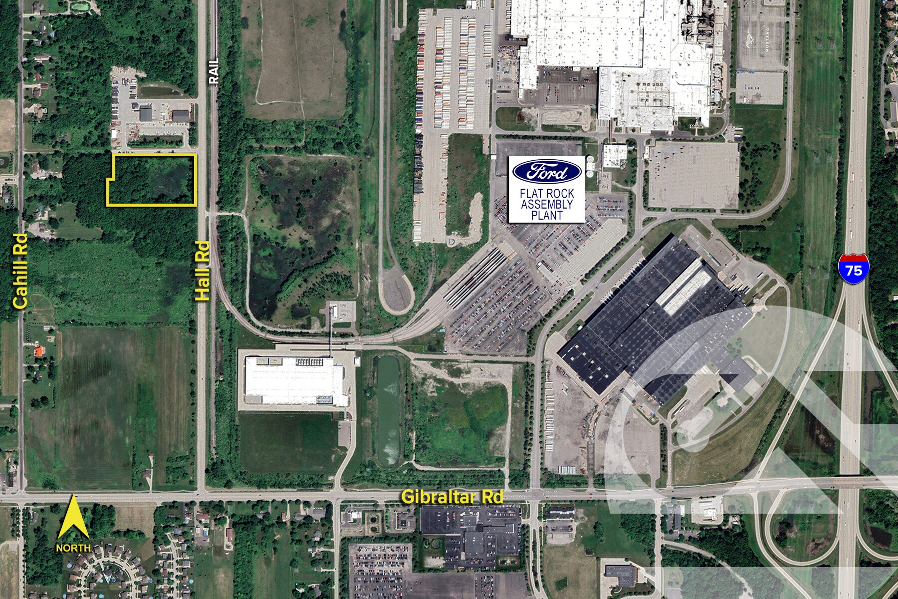 Hall Rd, Flat Rock, MI à vendre Photo du bâtiment- Image 1 de 2