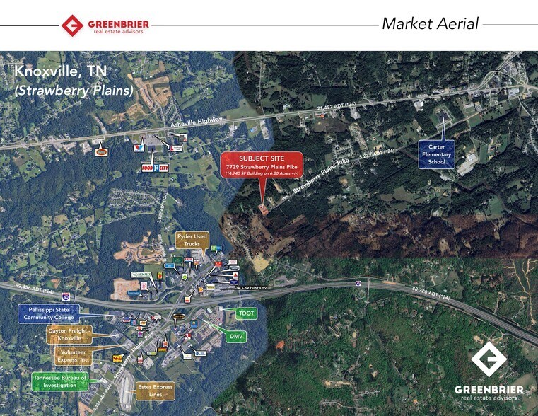 7729 Strawberry Plains Pike, Knoxville, TN à vendre - Photo du bâtiment - Image 3 de 11