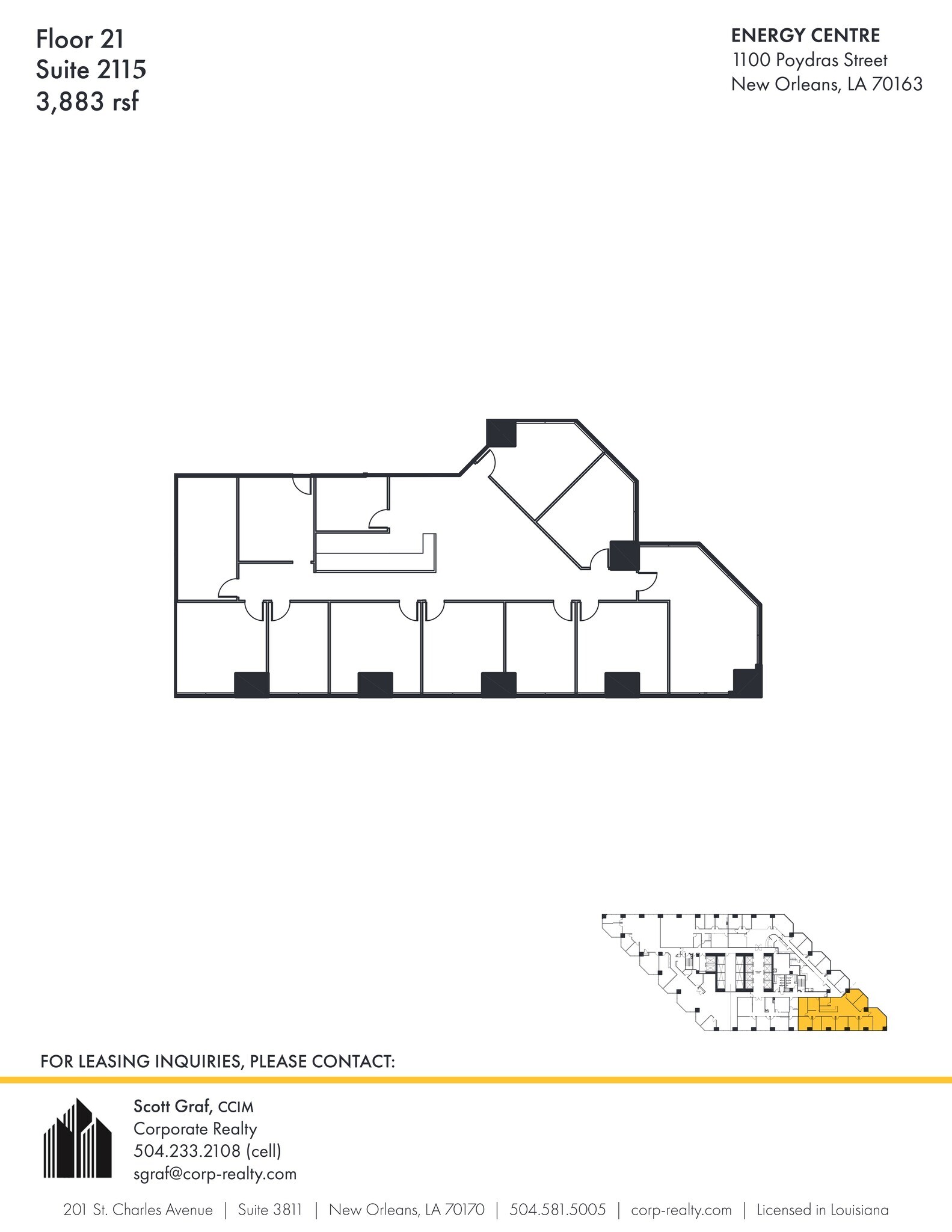 1100 Poydras St, New Orleans, LA for lease Site Plan- Image 1 of 1