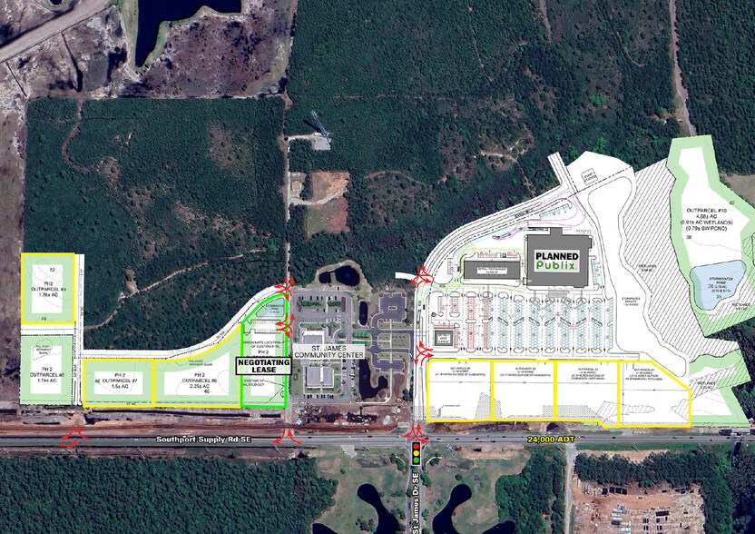 4006 Southport-Supply Road Southeast, Southport, NC à louer - Aérien - Image 2 de 5