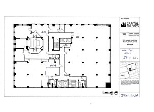 317 Adelaide St W, Toronto, ON à louer Plan d’étage- Image 2 de 8