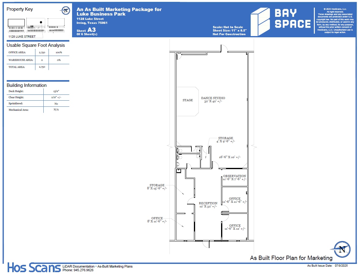 1100-1120 Luke St, Irving, TX for lease Floor Plan- Image 1 of 1