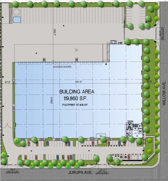 322 W Jurupa Ave, Bloomington, CA à louer - Plan de site - Image 2 de 2