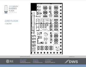 222 S Riverside Plz, Chicago, IL à louer Plan d’étage- Image 2 de 2