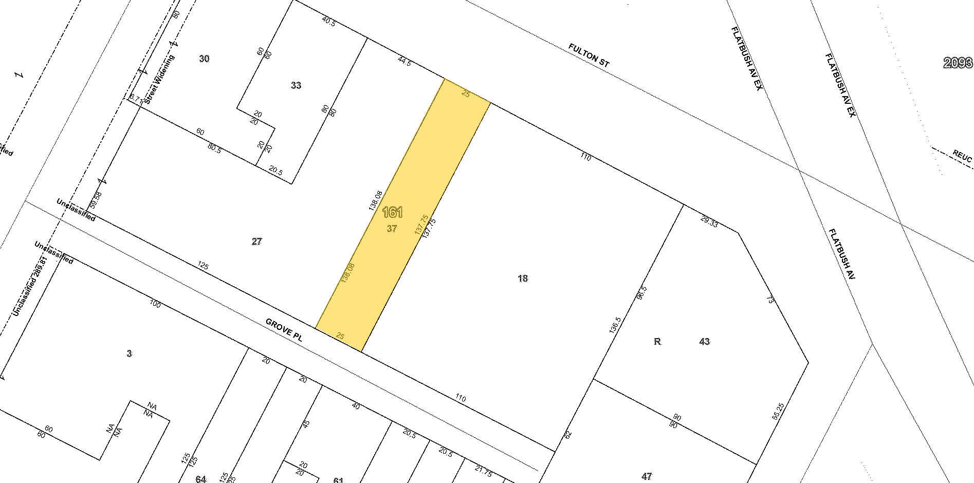 530 Fulton St, Brooklyn, NY à vendre Plan cadastral- Image 1 de 1