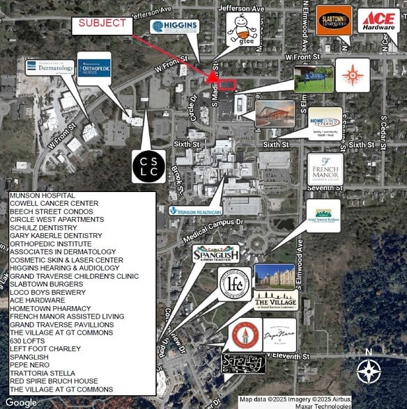 103 Madison St, Traverse City, MI for sale - Aerial - Image 2 of 7