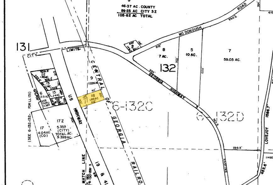 11332-11346 Tara Blvd, Hampton, GA à louer - Plan cadastral - Image 2 de 6