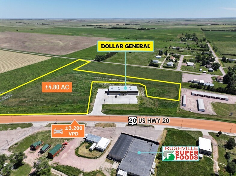 3405 US Hwy 20, Rushville, NE à vendre - Aérien - Image 2 de 5