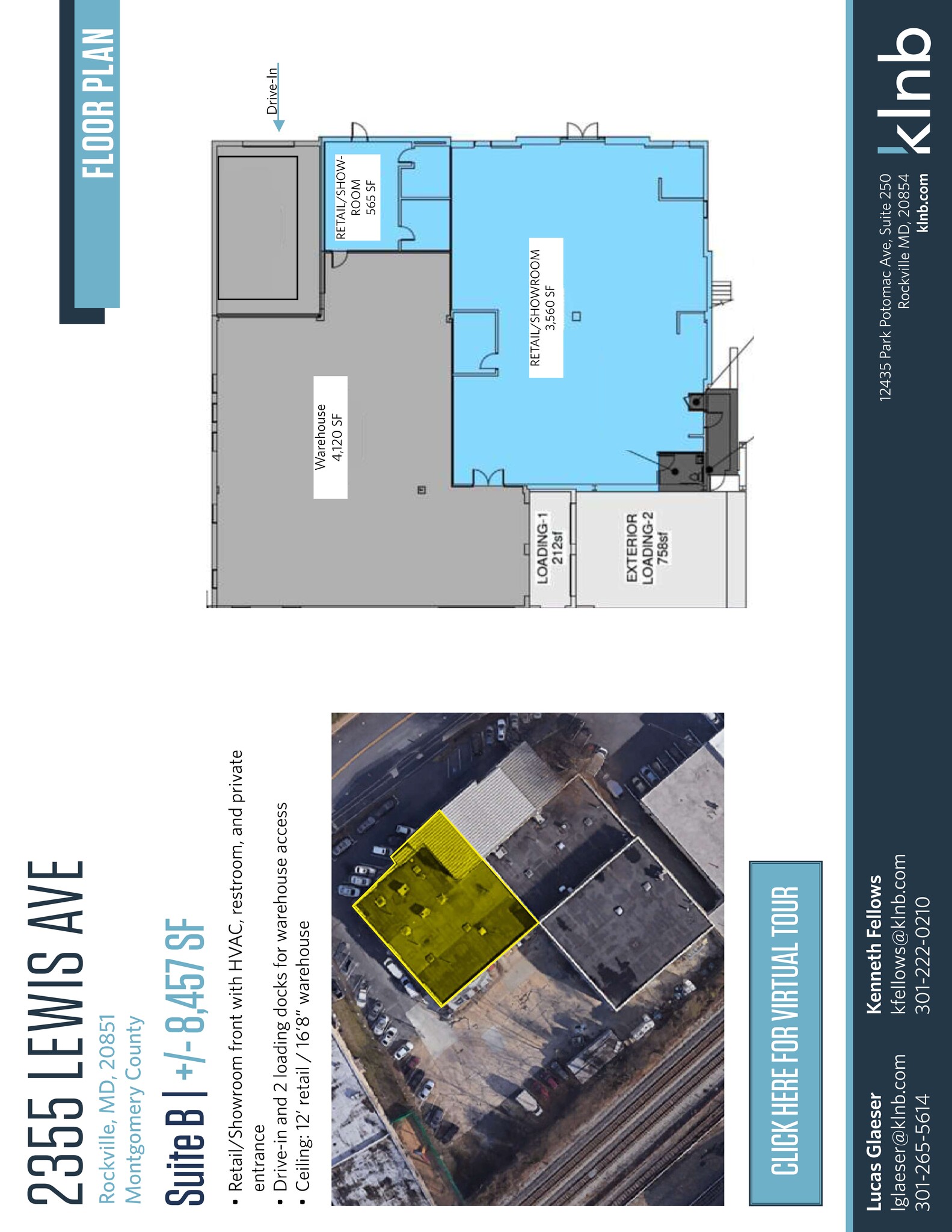 2355 Lewis Ave, Rockville, MD à louer Plan de site- Image 1 de 7