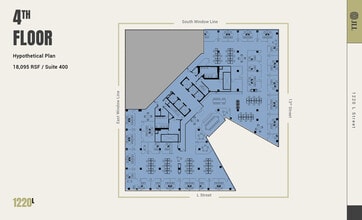 1220 L St NW, Washington, DC for lease Floor Plan- Image 1 of 4