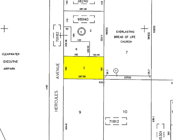 701 N Hercules Ave, Clearwater, FL à louer - Plan cadastral - Image 2 de 129