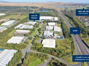 Rassau Industrial Estate, Ebbw Vale, BGW - Aérien  Vue de la carte