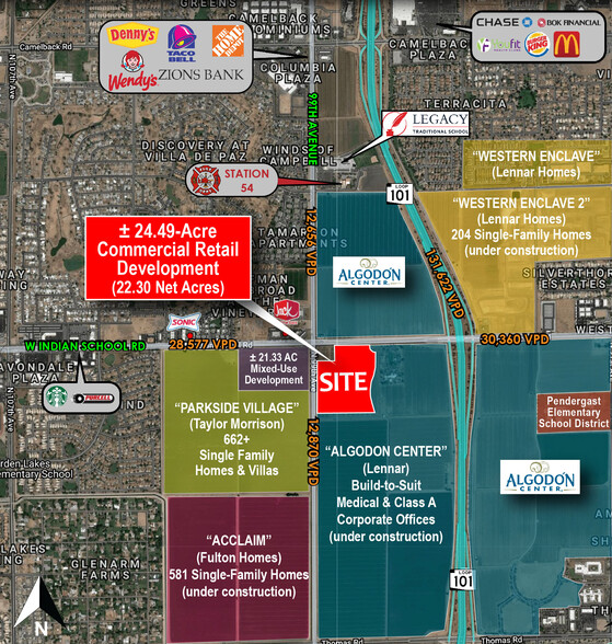 SEC 99th Ave & Indian School Rd, Phoenix, AZ for lease - Aerial - Image 1 of 2