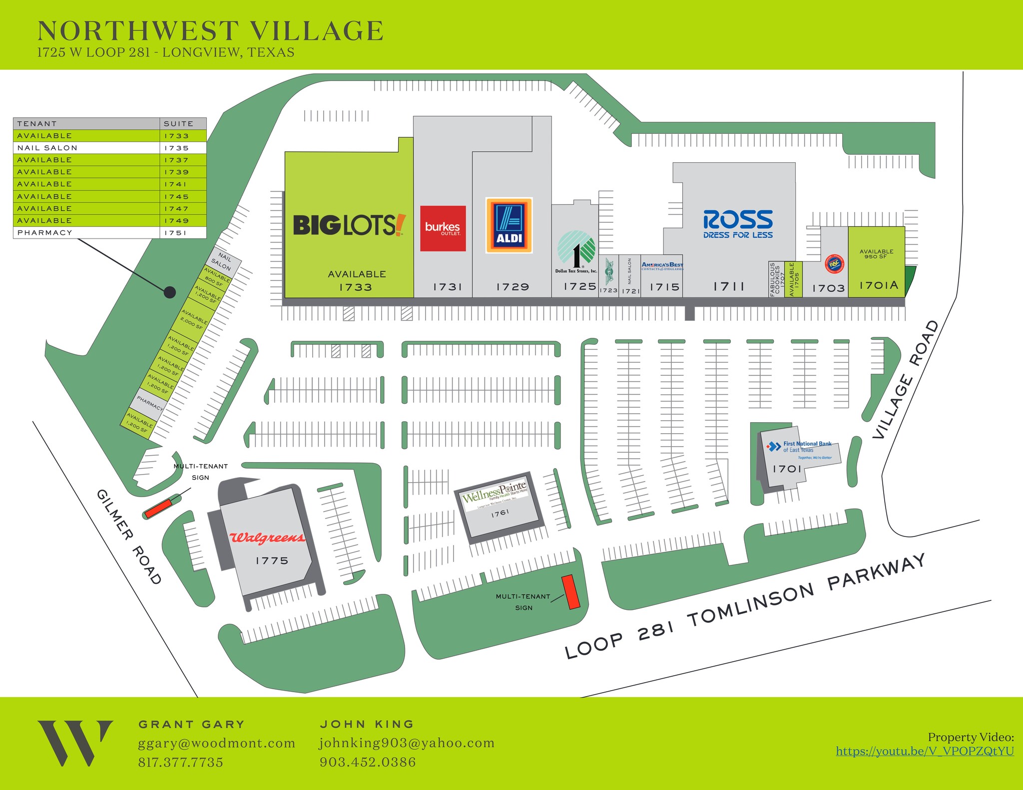 1701-1733 NW Loop 281, Longview, TX à louer Plan de site- Image 1 de 1