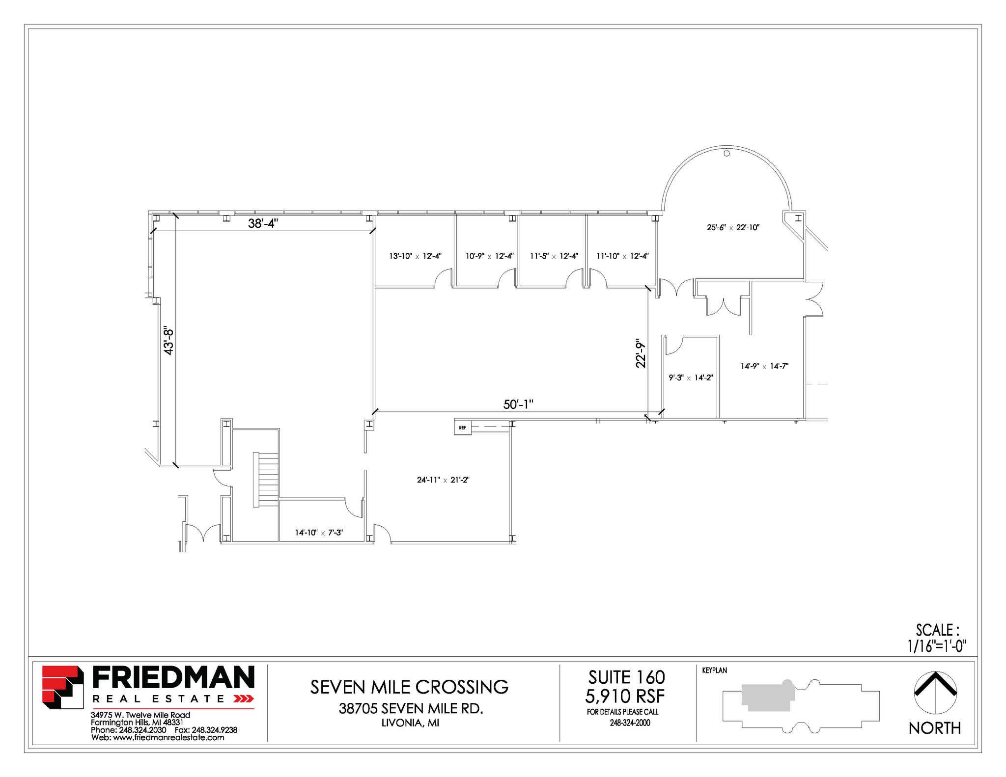 38705 7 Mile Rd, Livonia, MI à louer Plan d  tage- Image 1 de 1