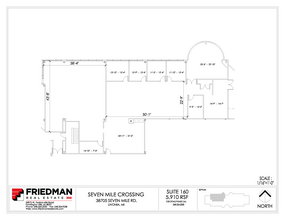 38705 7 Mile Rd, Livonia, MI à louer Plan d  tage- Image 1 de 1