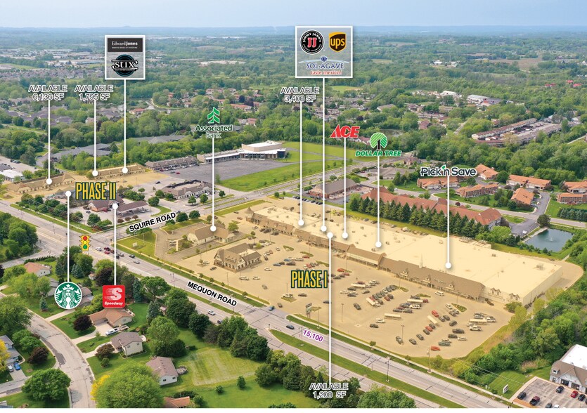 N112W16200-N112W16344 Mequon Rd, Germantown, WI à louer - Aérien - Image 2 de 11