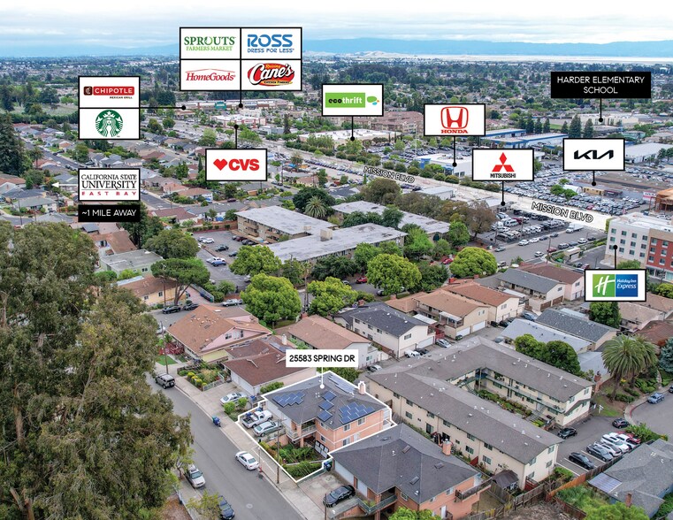 25583 Spring Dr, Hayward, CA à vendre - Photo du bâtiment - Image 2 de 32