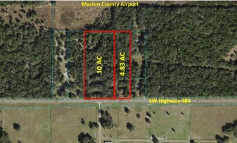 OCALA next to AIRPORT: 10 Acres Land Zoned B4 - Parking Garage