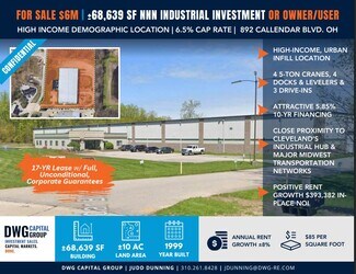 Plus de détails pour 892 Callendar Blvd, Painesville, OH - Industriel à vendre