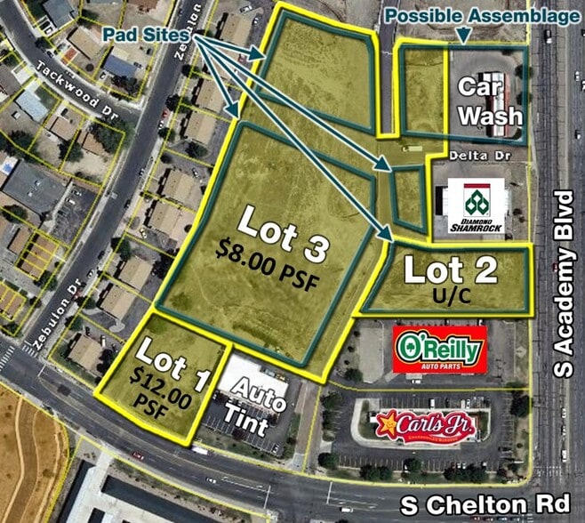 S Academy Blvd and S Chelton Rd, Colorado Springs, CO for sale - Building Photo - Image 1 of 1
