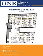 One Winter St, Boston, MA à louer Plan d’étage- Image 1 de 1