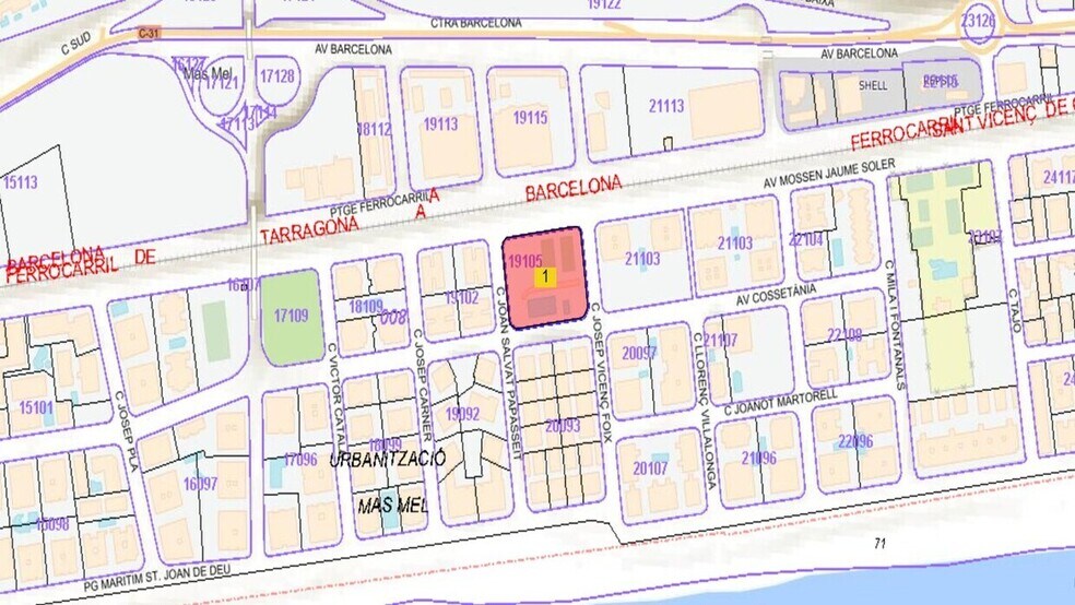Terrain dans Calafell, Tarragona à vendre - Plan d’étage type - Image 2 de 2