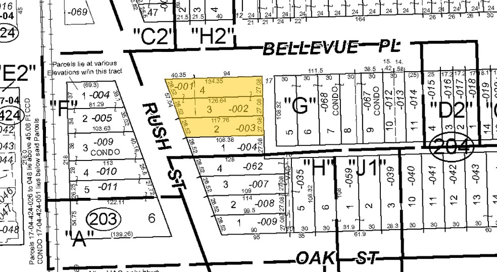 21 E Bellevue Pl, Chicago, IL à vendre - Plan cadastral - Image 1 de 1