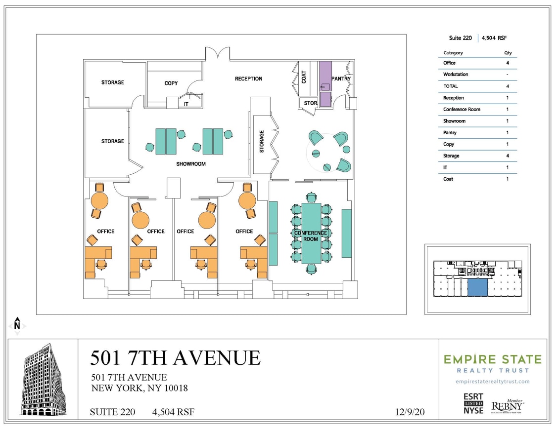 501 Fashion Ave, New York, NY for lease Floor Plan- Image 1 of 13