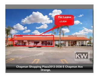 More details for 3512-3538 E Chapman Ave, Orange, CA - Retail for Lease