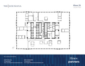 910 Louisiana St, Houston, TX à louer Plan d’étage- Image 1 de 1