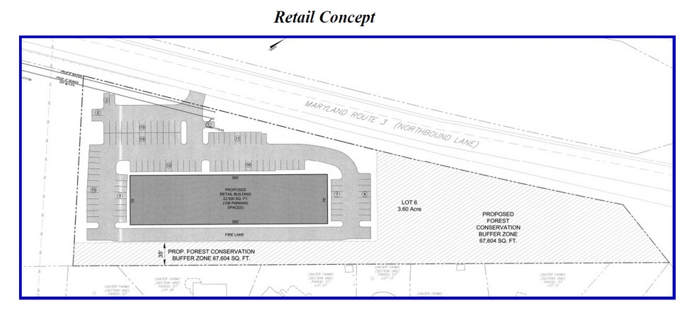 877 Crain Hwy, Gambrills, MD à vendre - Plan de site - Image 3 de 4