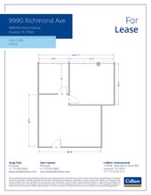 9990 Richmond Ave, Houston, TX à louer Plan d’étage- Image 1 de 1