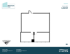 17950 Preston Rd, Dallas, TX à louer Plan d  tage- Image 1 de 2