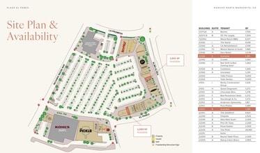 22205-22372 El Paseo, Rancho Santa Margarita, CA à louer Plan de site- Image 1 de 1
