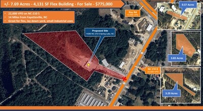 14260 NC 210 N, Spring Lake, NC - Aerial  map view