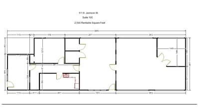 51 W Jackson St, Joliet, IL for lease Floor Plan- Image 1 of 1