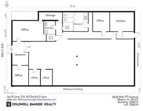 5525 NW 7th Ave, Miami, FL à louer Plan d’étage- Image 1 de 11