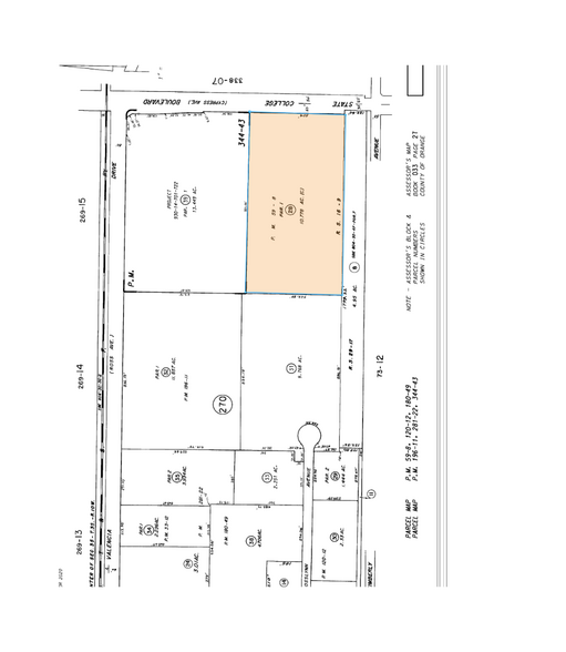 667-759 S State College Blvd, Fullerton, CA à louer - Plan cadastral - Image 2 de 6