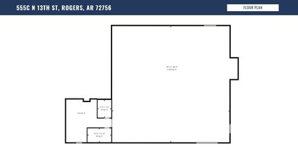 555 N 13th St, Rogers, AR à louer Plan d’étage- Image 2 de 6