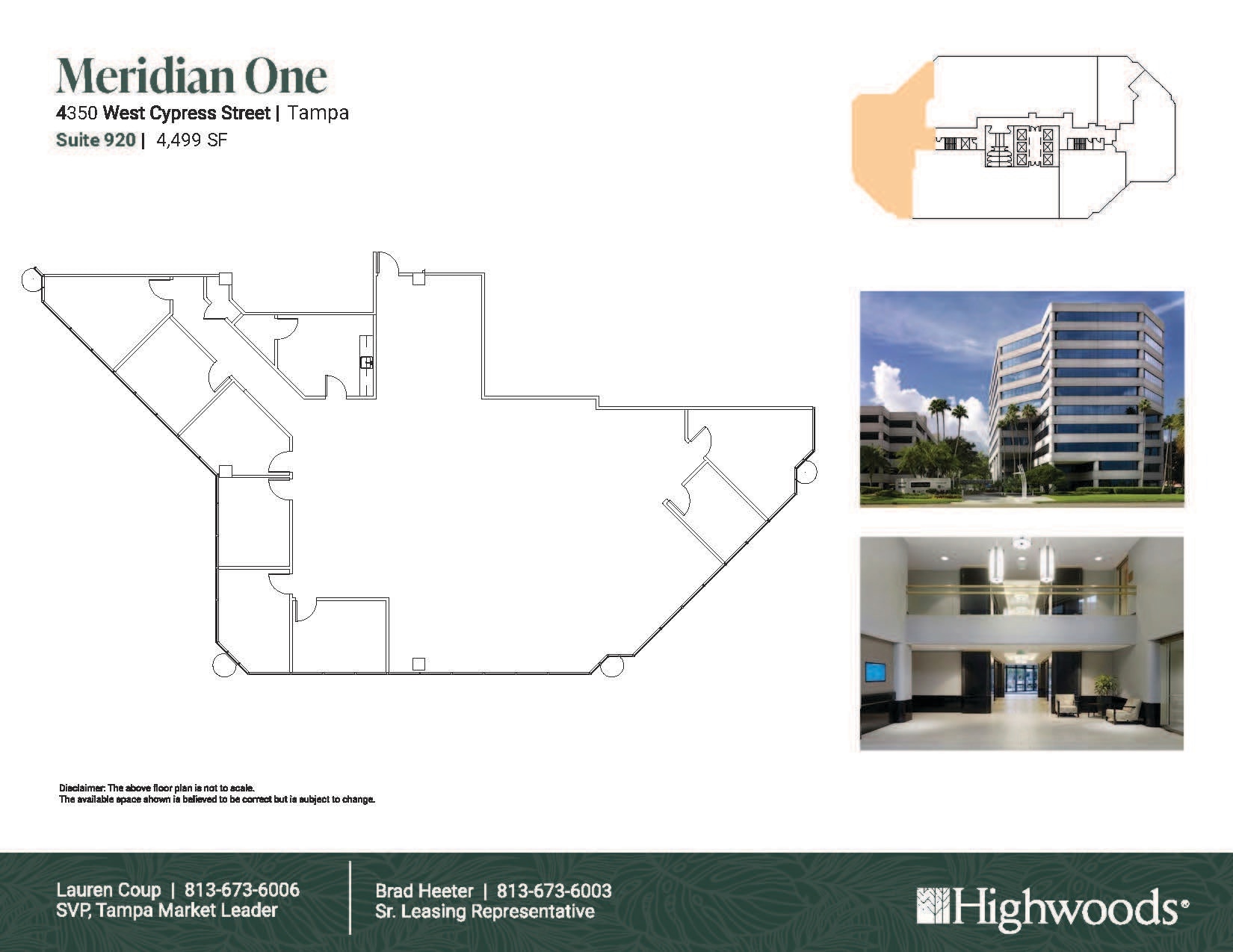 4350 W Cypress St, Tampa, FL à louer Plan d’étage- Image 1 de 1