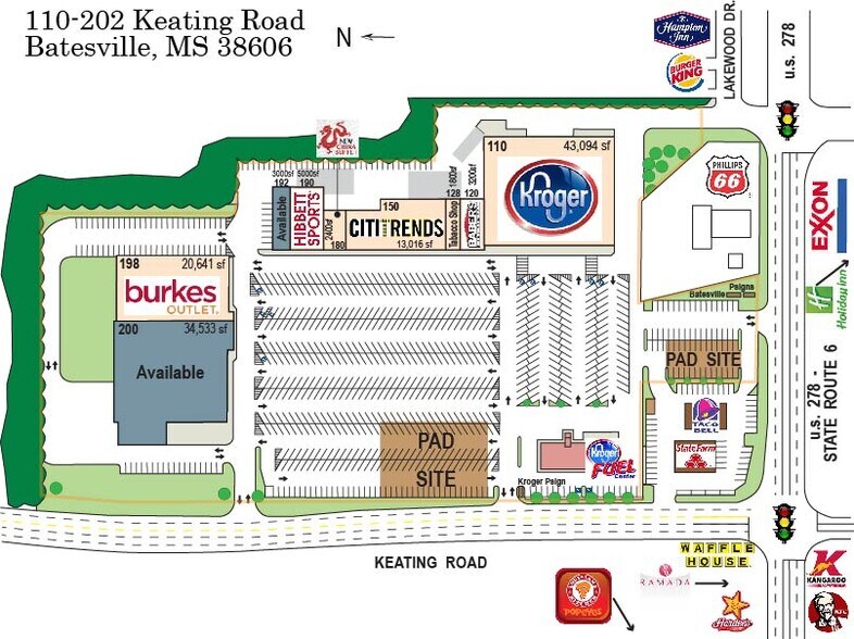 110-192 Keating Rd, Batesville, MS à louer - Photo du bâtiment - Image 2 de 7