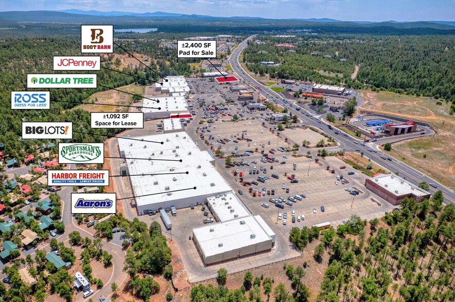 4411-4481 S White Mountain Rd, Show Low, AZ à louer - Photo du bâtiment - Image 3 de 4