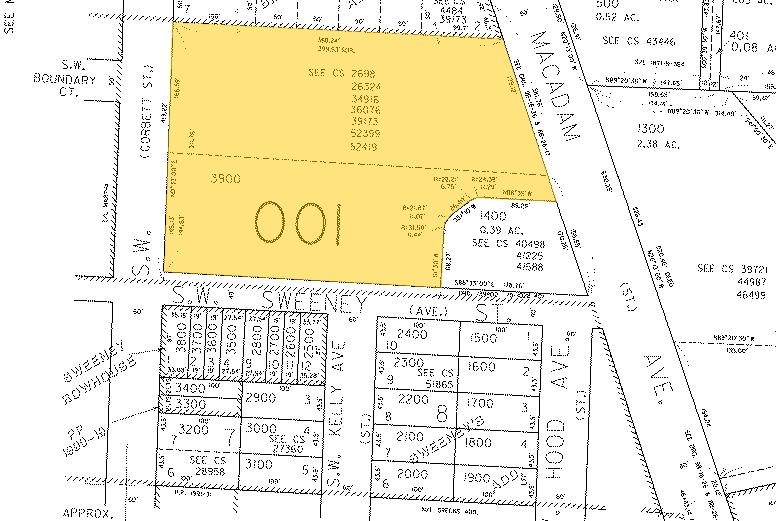 5331 S Macadam Ave, Portland, OR à vendre - Plan cadastral - Image 1 de 1