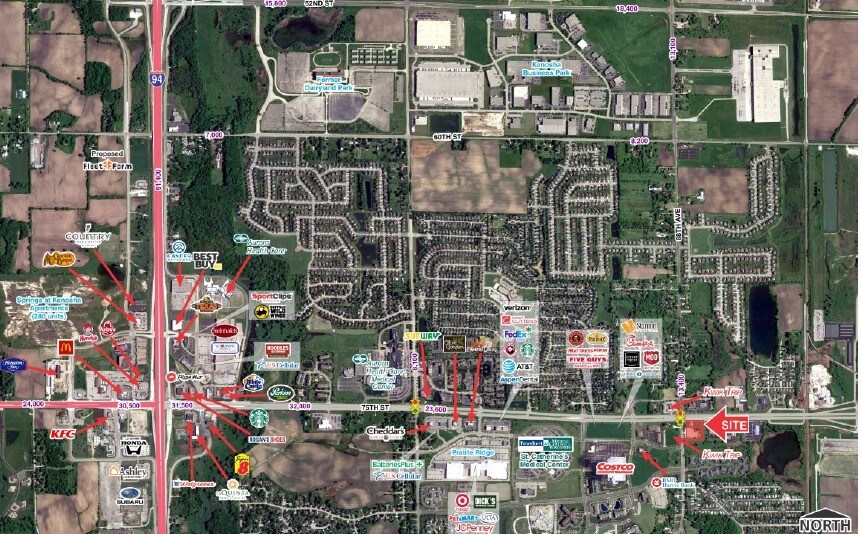 7529 88th Ave, Pleasant Prairie, WI for sale - Aerial - Image 2 of 3